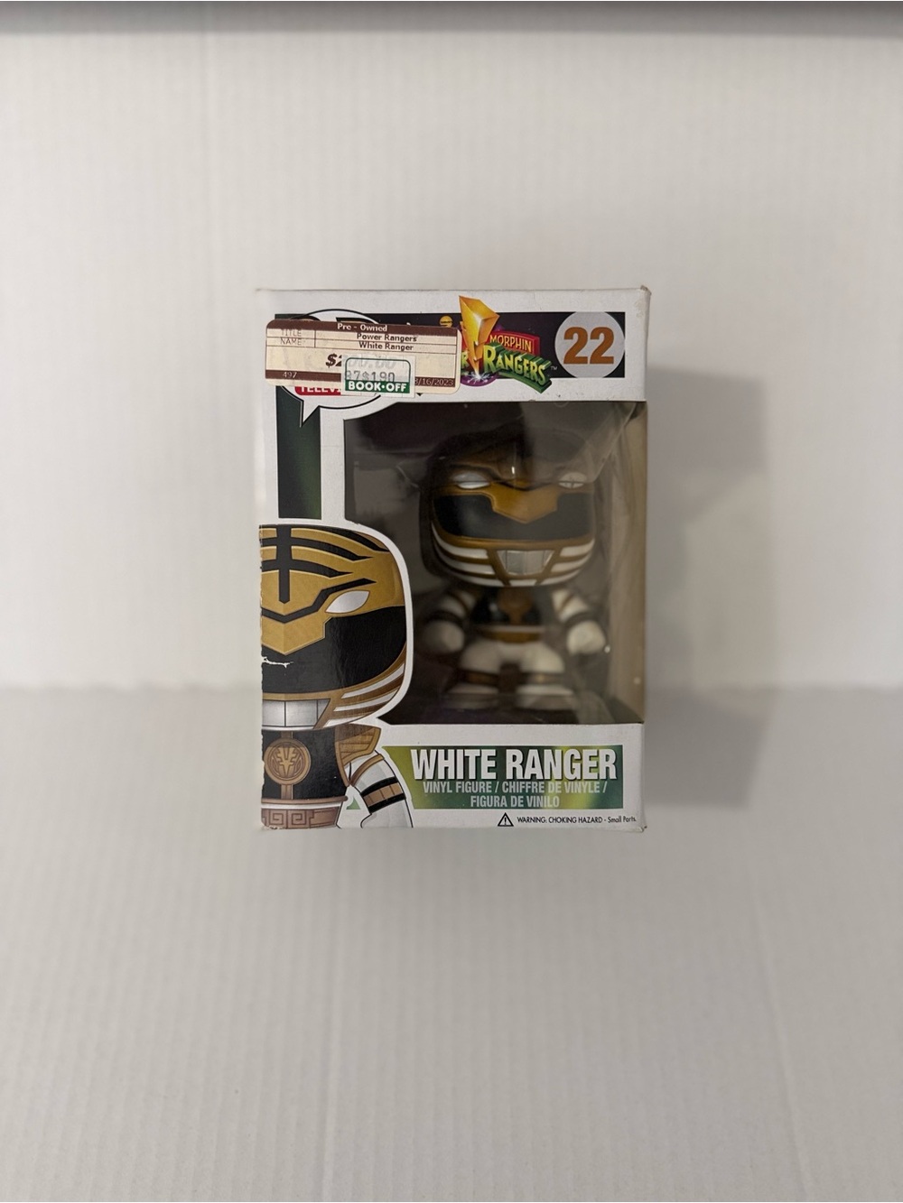 Funko Pop! White Ranger #22 Mighty Morphin Power Rangers 2013 Vaulted JJL